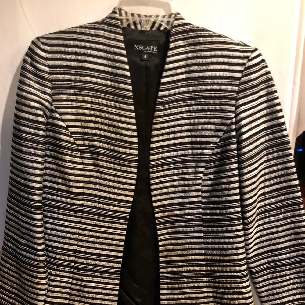 Black and silver blazer